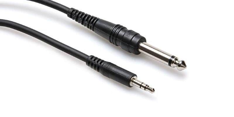 Hosa Cmp110 10 Ft Cable Stereo 3.5 Mm Male To Mono 1/4 Inch image 1