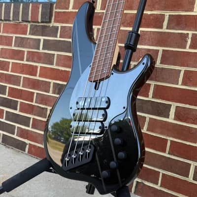 Dingwall JT3 4-String John Taylor Signature Model, Stealth Black w/ Rio Stripes, Nyatoh Body, Maple Neck, Pau Ferro Fretboard, Matching Headstock, Neve Preamp, Gig Bag image 4