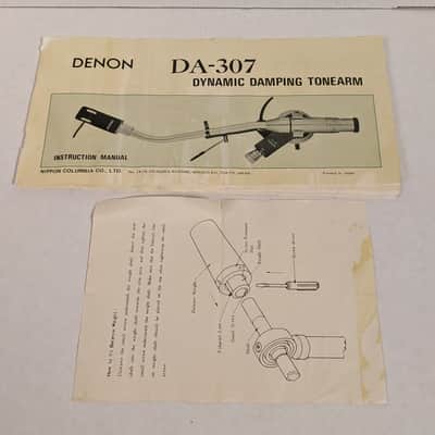 Denon DA-307 Tone arm With SME Headshell image 15