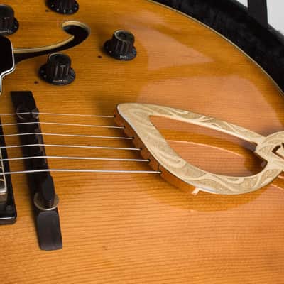 Guild X-500 Stuart Arch Top Hollow Body Electric Guitar (1979), ser. #202390, original black hard shell case. image 13