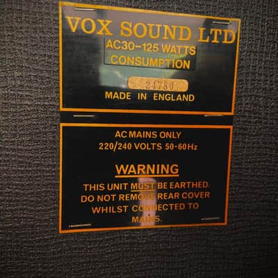 Vox AC-30 Top Boost 3-Channel 30-Watt 2x12" Guitar Combo 1974 - 1977 image 4