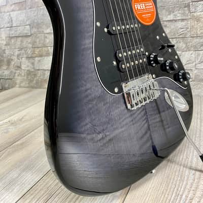 Squier Affinity Black Burst Flame HSS Stratocaster FMT - #0378153539 image 3