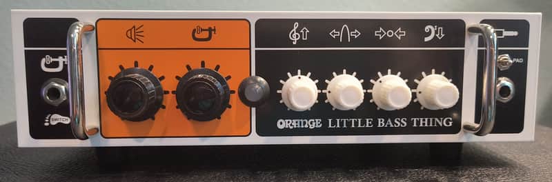 Orange Little Bass Thing 500-watt Bass Head 2024 - Orange / White image 1