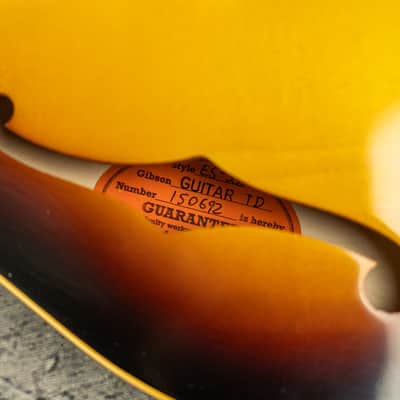 Gibson Custom 1961 ES-335 Reissue VOS - Vintage Burst image 6