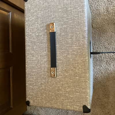 CUSTOM Finished Mesa Boogie JP-2C John Petrucci Signature 3-Channel 100-Watt Guitar Amp Head and Matching 1x12 WideBody Cab 2018 - Custom Fawn Slub Bronco image 9