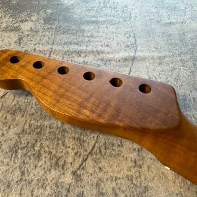 BMC Guitar Neck Tele® Telecaster® 22 Fret Roasted 3AAA Flame Maple With Maple Fingerboard Nitro Lacquer Rounded Fret Ends - 9.5 Radius TRMMF22 3A #2 image 5