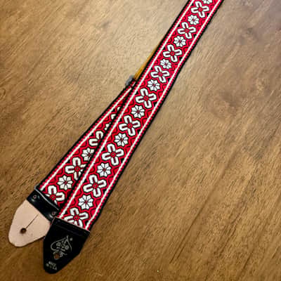 1960s Ace Vintage Bohemian Hippie Floral Guitar Strap image 7