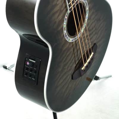 Michael Kelly MKD4SSBSFR Dragonfly 4 Quilt Maple Top Mahogany Neck 4-String Acoustic Electric Bass Guitar image 3