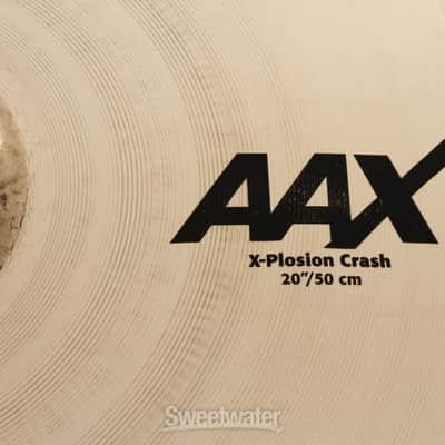 Sabian 20 inch AAX X-Plosion Crash Cymbal - Brilliant Finish (22087XBd1) image 2