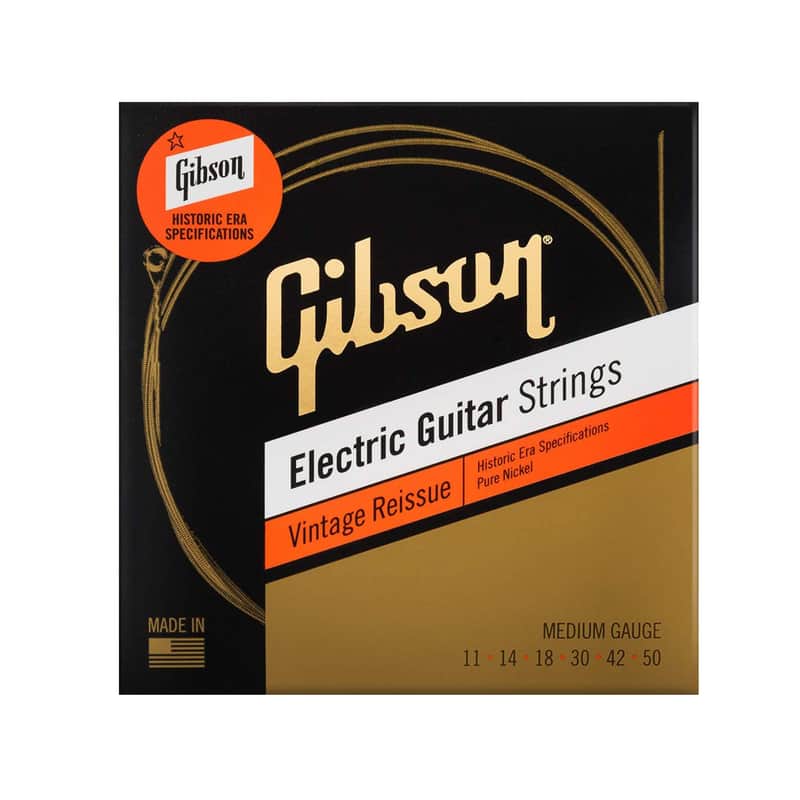 Gibson SEG-HVR11 Vintage Reissue Electric Guitar Strings - Medium (10-46) image 1