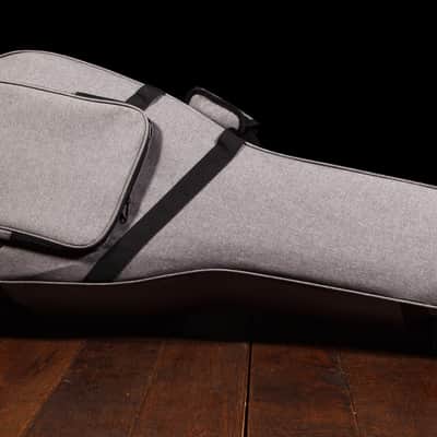 Lindo Acoustic Travel Guitar Eco Hard Case | Plush Lined with Storage Pockets | Sustainable and Eco-Friendly | Designed in The UK | Grey Fabric Finish (Guitar NOT Included) image 11