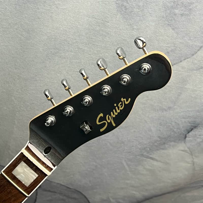Squier Loaded Telecaster Neck with Block Inlays, Charcoal Frost Metallic Painted Headstock Face image 1