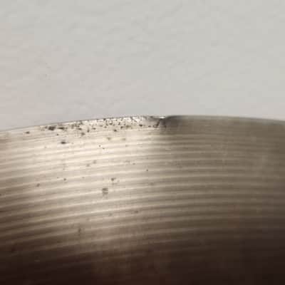 Vintage Zyn Made in England Cymbal Pack 22" Ride, 18" Crash, 14" Hi Hat Cymbals image 8