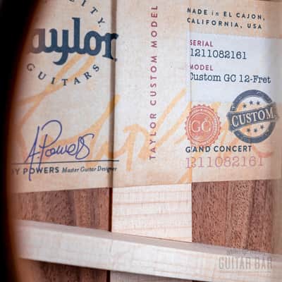 2022 Taylor Custom Grand Concert 12-Fret Flamed Tasmanian Blackwood w/ Florentine Cutaway image 6