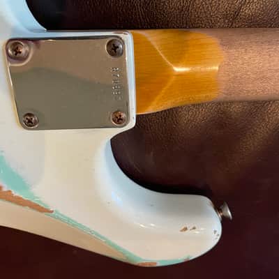 Fender Custom Shop '60 Reissue Stratocaster Relic 2010s White/Green image 20