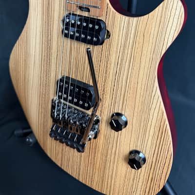 EVH Wolfgang Standard Exotic Zebrawood Electric Guitar Natural Satin Finish image 7