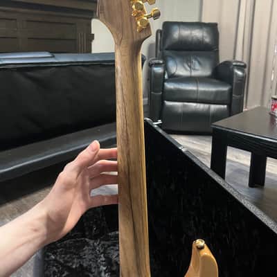 Suhr Modern Carve top Pale Moon/Black Limba *Rare- custom color image 6
