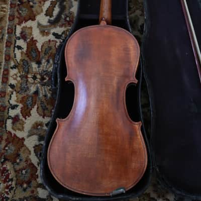 Vintage Violin with Case and Bow Full Sized image 5