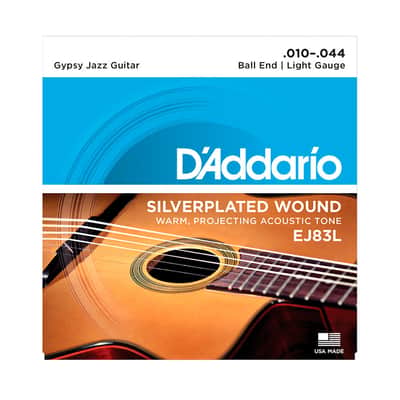 EJ83L Gypsy Jazz Ball End Light 10-44 D'Addario image 1