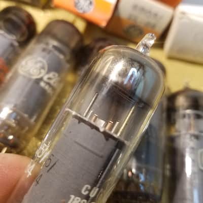 G.E Matched Pair (2) EL84 6BQ5 tNOS AT1000 TESTED Vacuum Tubes beam power pentode 1956-1975 image 7