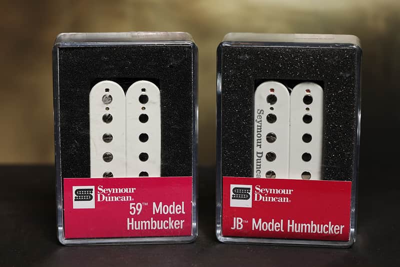 Seymour Duncan SH-4 JB Bridge & SH-1 59 Neck WHITE Humbucker Pickup Set image 1