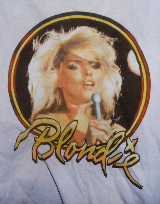 blondie debbie harry face official M-L unisex tee- pop cbgb punk rock maria rapture rock bird image 1