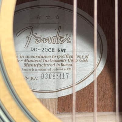 Fender DG-20CE NAT image 8