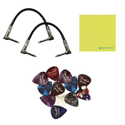 Tech 21 SansAmp GT2 Tube Amp Emulator Pedal Bundle w/ 2-Pack Strukture S6P48 Woven Right Angle Patch Cables, 12-Pack Guitar Picks and Liquid Audio Polishing Cloth image 2