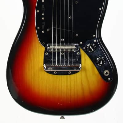 1978 Fender Mustang Sunburst Vintage Electric Guitar w Original Hard Case & Strap image 6