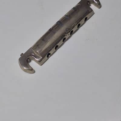 Original 1950s Gibson Les Paul Featherlight Aluminum Wraparound Stop Tail Piece - 1.1 oz - image 4