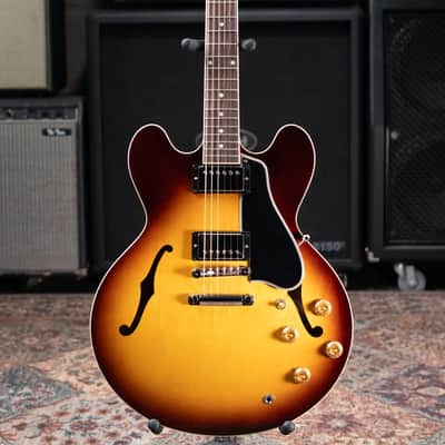 Gibson ES-335 50s Electric Guitar - Vintage Tobacco Burst with Hardshell Case image 3