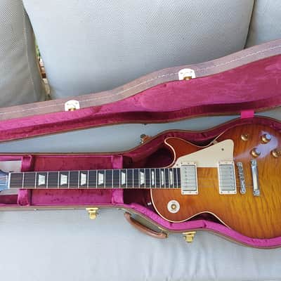 GIBSON CUSTOM SHOP 2014 HISTORIC COLLECTION 1959 Les Paul Standard Reissue VOS Iced Tea Burst Light Aged image 4