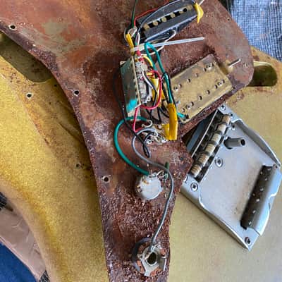 Custom strat japan vintage"vintage japan parts" image 8