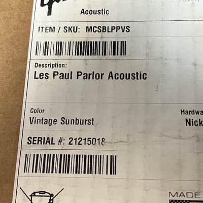 2025 Gibson Les Paul Parlor Acoustic-Electric Guitar Vintage Sunburst image 11