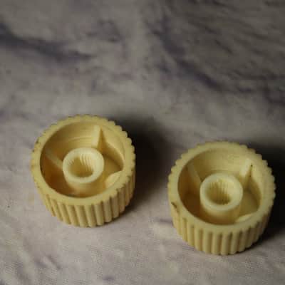 1960's Harmony Rocket - Original CUPCAKE KNOBS ( Pair ) Volume & Tone image 2