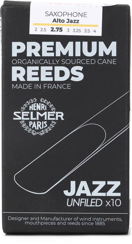Selmer Paris Jazz Alto Saxophone Premium Reeds - 2.75 (10-pack) (2-pack) Bundle image 1