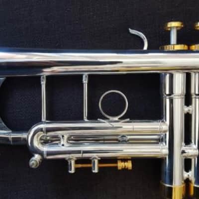 Berkeleywind Bb C Trumpet (Silver) w/D2H Heavy Cap Mouthpiece (Moneet style) image 7