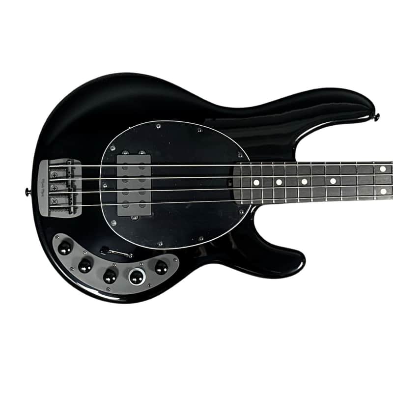 Ernie Ball Music Man StingRay 4 "DarkRay", Obsidian Black / Ebony *IN STOCK* image 1