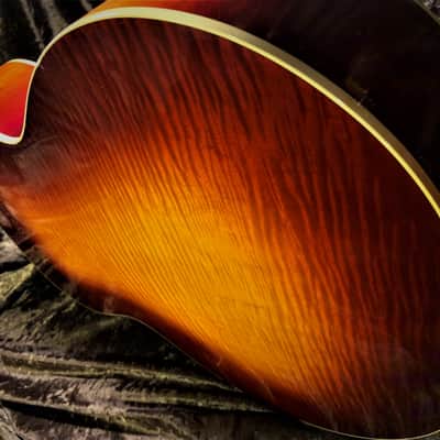 1988 Guild Acoustic Guild GF30sbx Vintage Gruhn/Walker Sunburst Flame Maple Archback Acoustic image 9