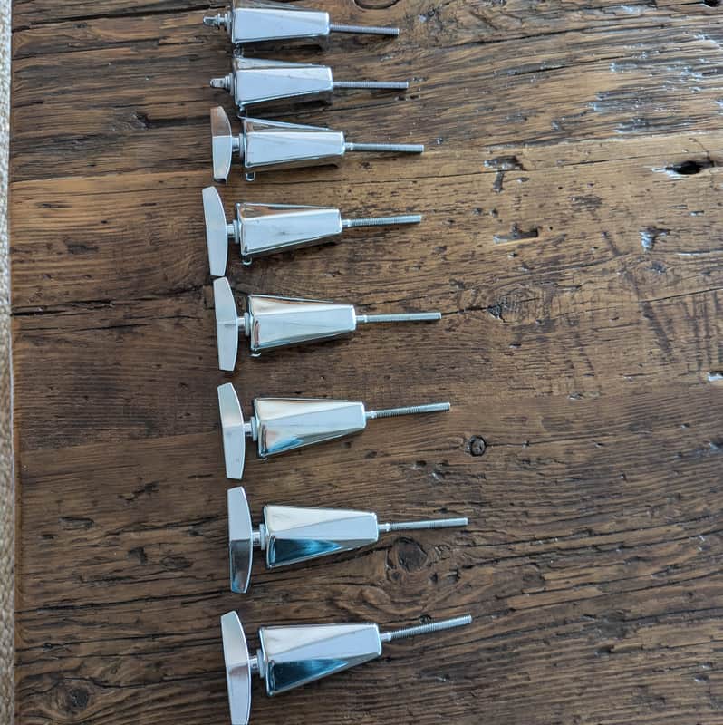 Pearl Bass Drum Tension Rods and Claws (x8) 1990s image 1