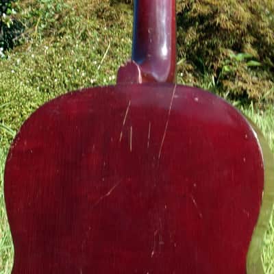 CIRCA 1963 Yamaha Nippon Gakki Dynamic Guitar No.10 Red Label image 9