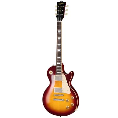 Epiphone "Inspired by Gibson Custom" '59 Les Paul Standard with Case - Deep Cherry Sunburst image 3
