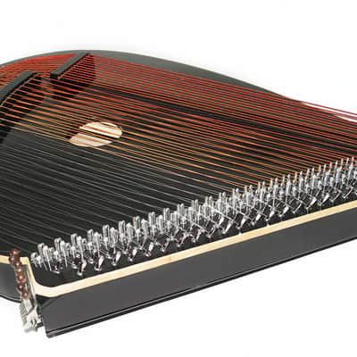 New Lviv Bandura with Levers 63 Strings Folk Musical Instrument Chernigiv Type Black, made in Ukraine Amazing Sound! image 5