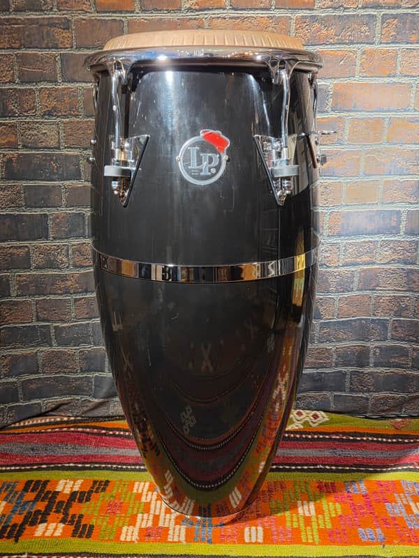 Latin Percussion 11" Patato Quinto Conga Black w/ Remo Skyndeep Head image 1