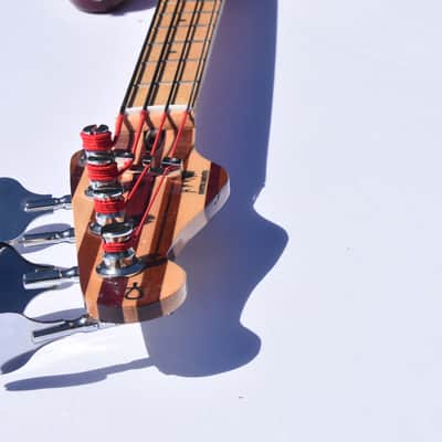 Ankh Instruments Left Hand, 4 string, Jazz Bass, Woodie, 2022, Midnight Wine image 8