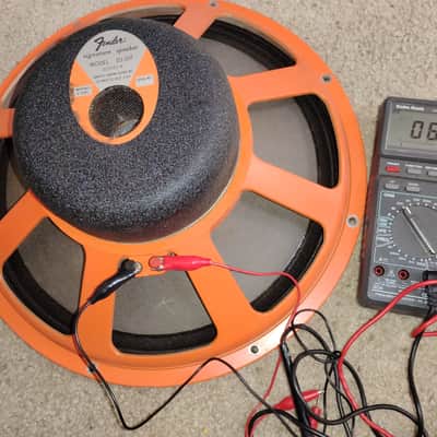 Vintage Fender JBL D130F 15", 8ohm, Speaker, Orange Basket and Label image 2
