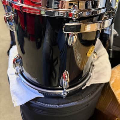 Slingerland Nashville Studio king 90s Gloss black wrap 10x10 tom Nice Cond! image 6