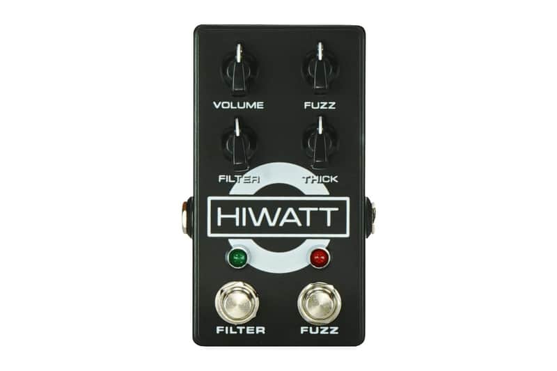 Hiwatt Filter Fuzz MKII Black, 60s-Style Fuzz Pedal with Filter and Thick Control, Guitar Effect Device image 1