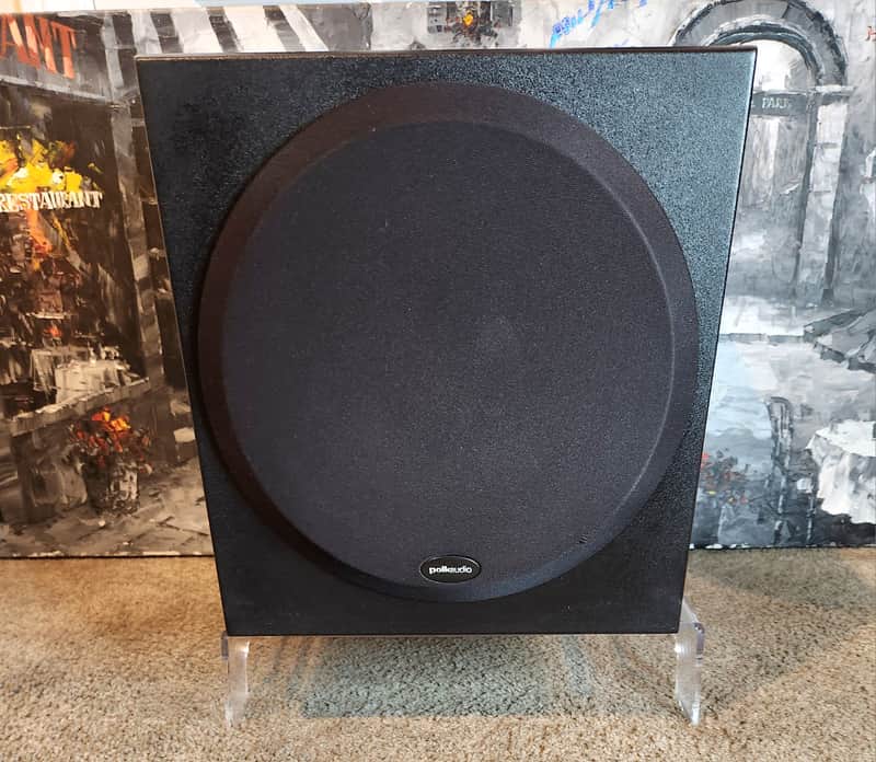 Polk Polk Audio PSW202  compact  10-inch powered subwoofer. 90s  - Black image 1