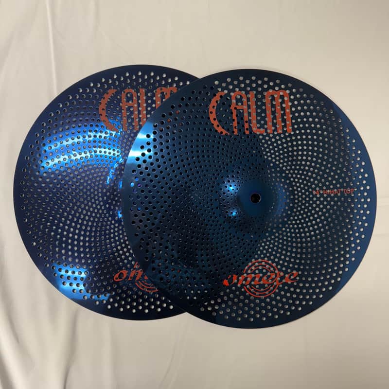 Omete Calm Series Low Volume Cymbals -Blue-HI-Hats-14" image 1